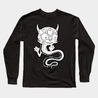 9 Eyes Dragon b/w Long Sleeve T-Shirt